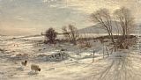 When snow the pasture sheets by Joseph Farquharson